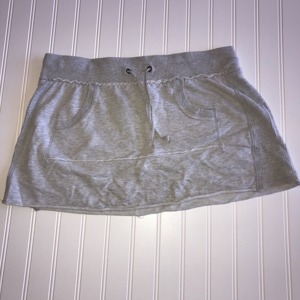 Grey sweat skirt